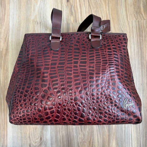 Chocolate Gator Signature Grande Tote by Consuela EUC - Picture 4 of 10